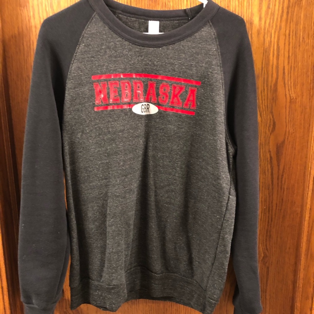 Black and Gray Nebraska sweatshirt